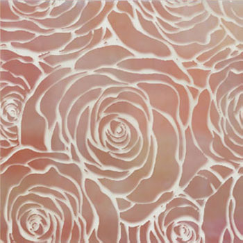 Mosaic House Moroccan tile Rose LG 21-1 Pink White  hand painted, handpainted 